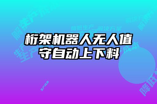 桁架機(jī)器人無(wú)人值守自動(dòng)上下料