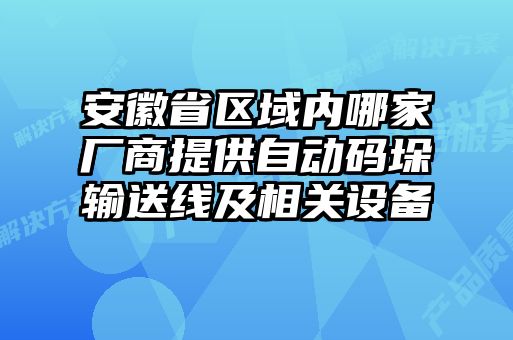 安徽省區(qū)域內哪家廠商提供自動碼垛輸送線及相關設備