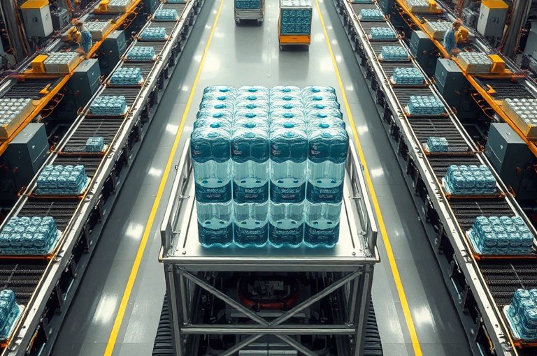 蘇州礦泉水自動貼標(biāo)機，助力企業(yè)高效包裝
